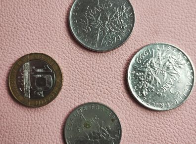 4 French coins (26058)