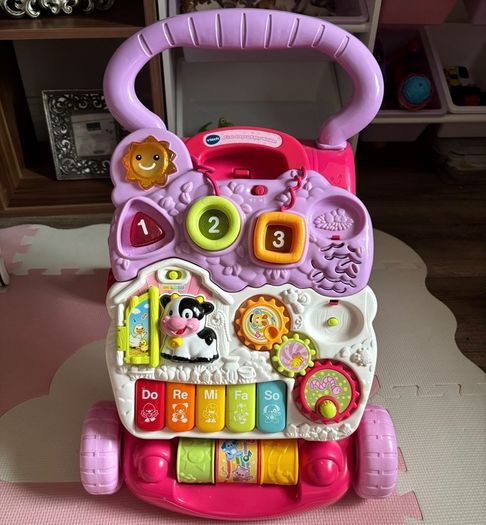 Pink vtech baby walker