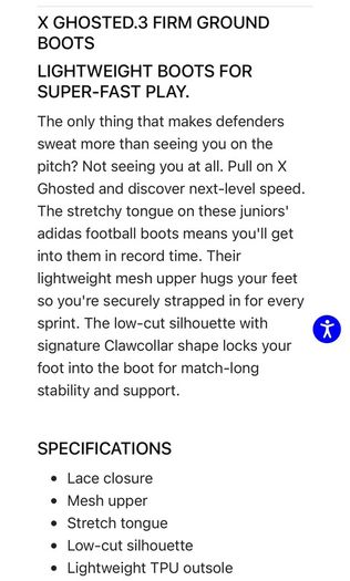 Girls pink Football shoes adidas X GHOSTED.3 FG Sz UK 10.5 EUC