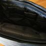 Casual handbag genuine leather black Stylish office bag for documents laptop Shoulder Image 9