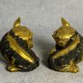 Guardian Lion statues - Gilt Bronze Image 4