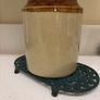 A Large Vintage Stoneware Jar , Flower Pot, House Decor, Cutlery Holder - Misc Piece - 20 cm high Image 2