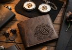 Best Man engraved leather PU wallets