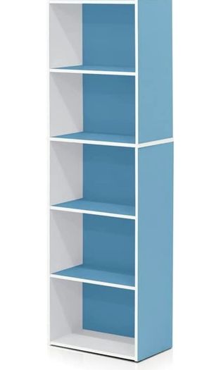 Luder 5-tier Reversible Color Open Shelf Bookcase Multiple Colours Available, See Photos