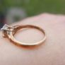 Vintage Sterling Silver 925 gold plated Ring 2,2g Image 3