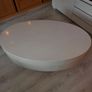 Oval Swivel-Top Coffee Table - gloss white Image 5
