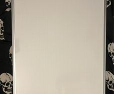Non-magnetic whiteboard for use with drywipe markers