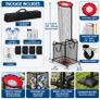 Adjustable Volleyball Training Net with Ball Collection Cart Portable Setter, Serving & Spiking Practice Equipment Image 4