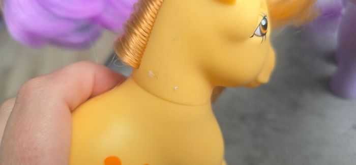 3 x Reproduction Blossom Butterscotch Bluebelle Basic Fun MLP based on G1 My Little Pony 2007 2017