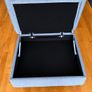 Grey Upholstered Storage Ottoman/Footstool Image 2