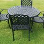 5 Piece Garden Dining Set in Cast Aluminium Image 6