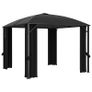 Gazebo with Curtains 300x300x265 cm Anthracite Image 4