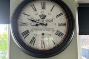 Black and white Paris clock
