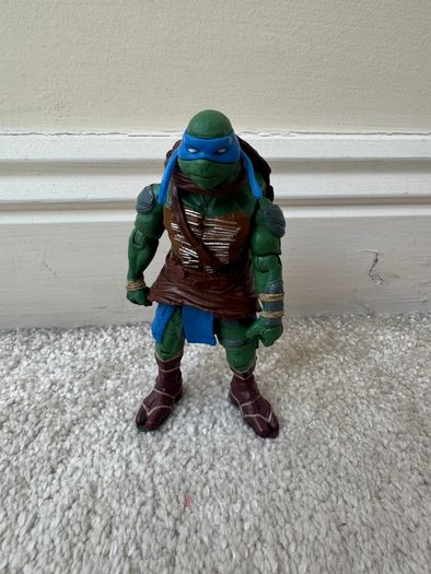 Teenage Mutant Ninja Turtles Leonardo Figure Playmates 2014 Movie TMNT approx. 13 cm. Used Please see photos