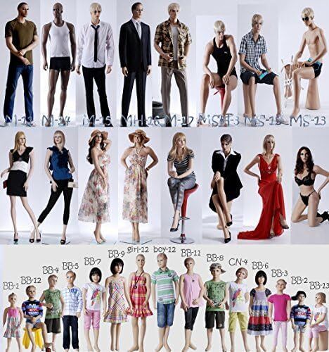 SF-11 Female mannequin full body manikin + 2 free long curly wigs (dark brown and black) +metal stand Head and arms can be rotated Plastic Unbreakable Eco-friendly
