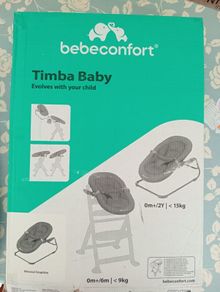 Bebeconfort 2 in 1 infant highchair seat attachment and bouncer