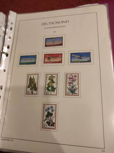 GERMANY 1975-82 album with stamps