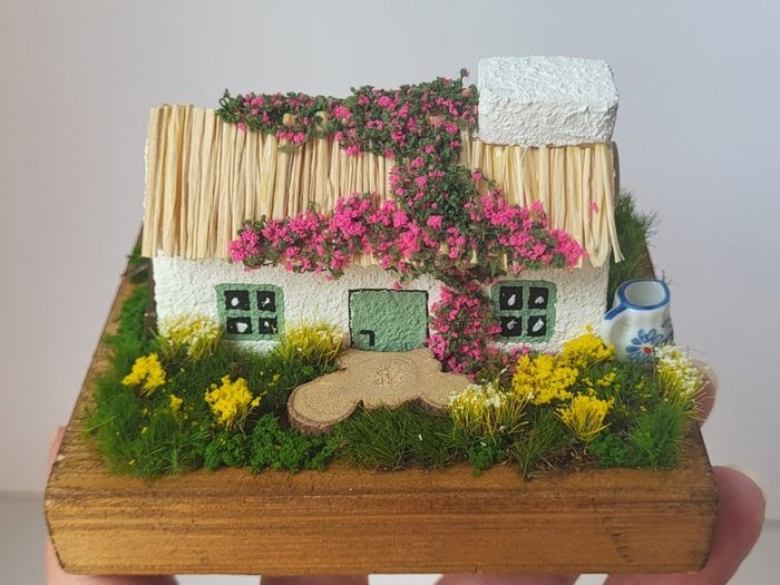 Handcrafted tiny wooden cottage!