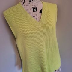 lime v neck top