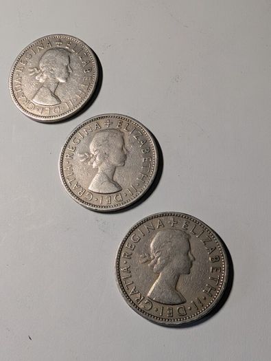 UK Florins X3 .