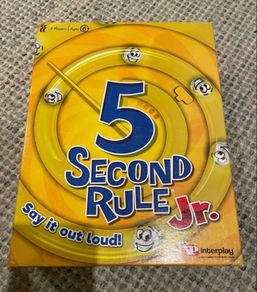 5 second rule junior board game