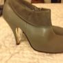Buffalo grey leather ankle boots with suede trim size 39/6 hardly worn Image 3