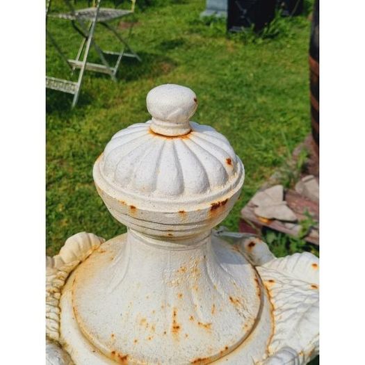 Pair of Tall Cast Iron Urn with Lid H356