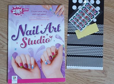 New - A Nail Art Studio Book - Fingers n Toes - Content List in Pictures