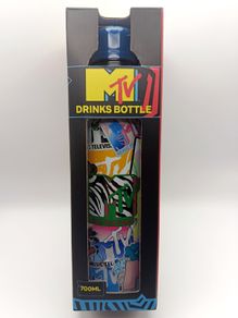 Drinks Bottle 2023 MTV Music TV 700ml Stainless Steel Retro Geek Gift New