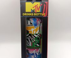 Drinks Bottle 2023 MTV Music TV 700ml Stainless Steel Retro Geek Gift New