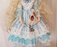 Doris Doll 1/3 Scale BJD (60cm / 24") Blue & White Lolita Gown Kilig Doll