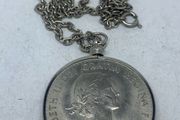 Great Britain 1965 crown pendant and necklace