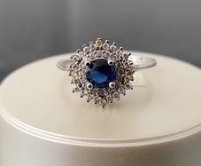 Silver ring. Size M/N