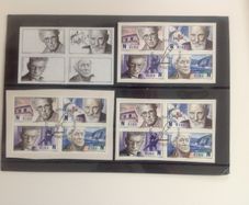 Ireland stamps, 2004 Nobel Laureate booklet panes and blackprint