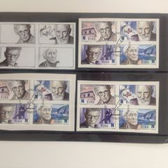 Ireland stamps, 2004 Nobel Laureate booklet panes and blackprint