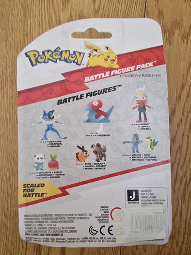 Pokemon 5cm Battle Figure 2-Pack - Quaxly & Pikachu
