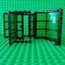 Used Lego LEGO Black Police Station City Panels with Translucent Green Glass Image 5