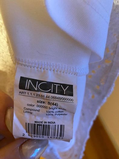 dress 100% cotton / white /S