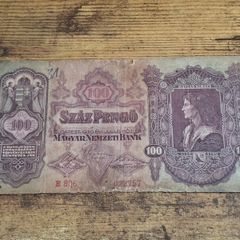Hungary, 100 Pengo banknote, 1930, circulated - free standard postage