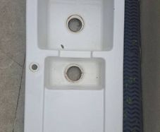 Ceramic sink (double )Read description , insert sink with drainage