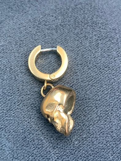 Gold Skull Earring