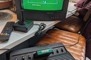 Ultimate Atari Setup - Refurbished Atari 2600 Bundle + Tennis Game + CRT TV - Ready to Play #459