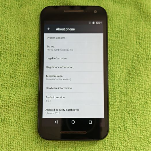 Motorola Moto G 3rd Generation 8GB Black Unlocked