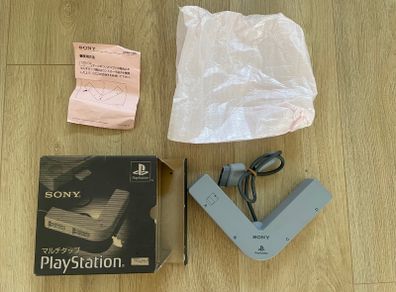 Sony PlayStation 1 Multitap SCPH-1070 Adapter CIB Boxed PS1 Complete In Box