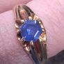 Gold Sapphire Ring Image 3