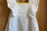 Girls White Frill Top - see 2 pics
