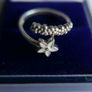 Vintage 925 Sterling Silver Plumeria Wrap Ring 2,2g Image 8