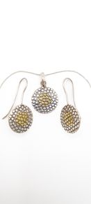Vintage Gilt Accent Sterling Silver Set