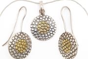 Vintage Gilt Accent Sterling Silver Set