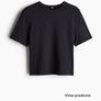 H&M DryMove sports cropped tshirt size S black Image 2